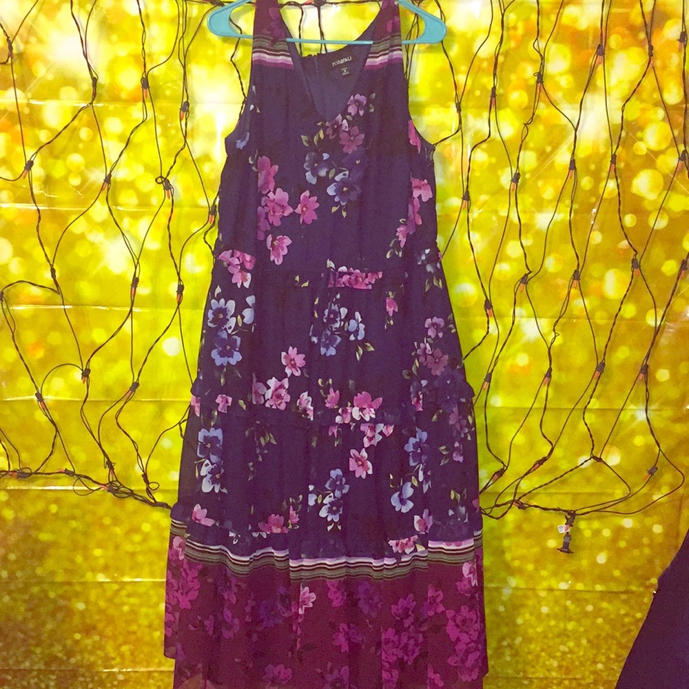 NEW Floral chiffon PLUS SIZE MAXI dress